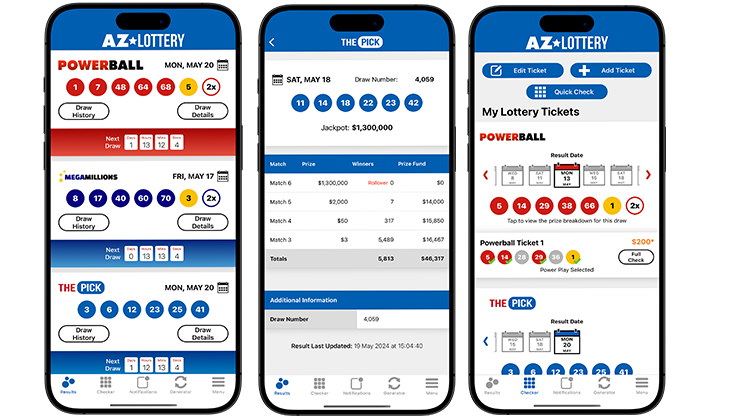 Arizona Lottery App Screenshots
