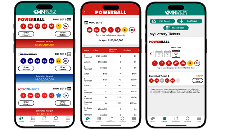 Minnesota Lottery App Screenshots